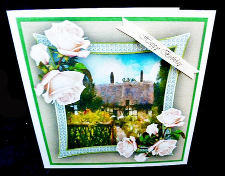 Beautiful Roses Cottage and Cream Roses,  by Diane  Hitchcox