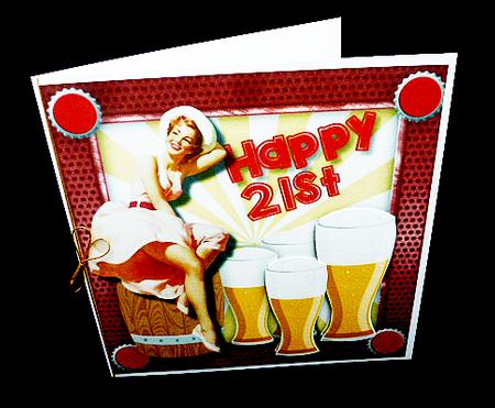 Pin-ups and Beer , Enjoy Your 21st Birthday  by Diane  Hitchcox