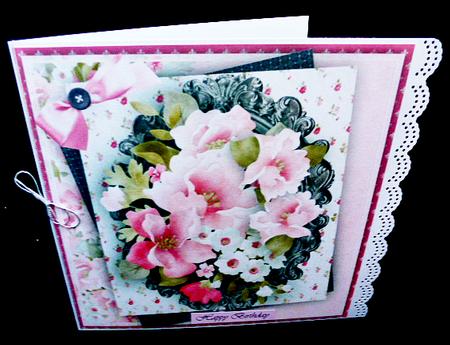 Lovely Shabby Chic Flowers by Diane  Hitchcox