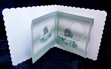 Car on a Metal Surface 6in x 6in Insert by Diane  Hitchcox