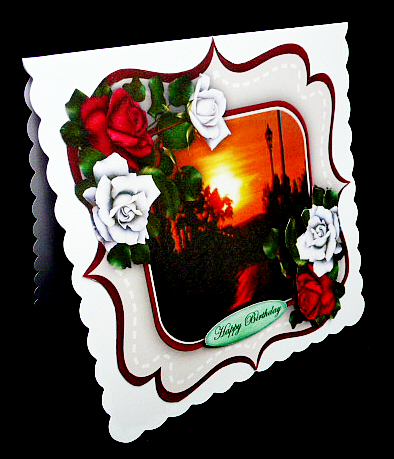Lovely Romantic Shaped Card by Diane  Hitchcox