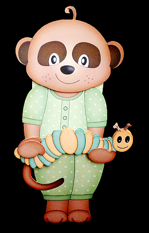3D on the Shelf Card Kit - Cute Little Baby Meerkat Alexis by Diane  Hitchcox