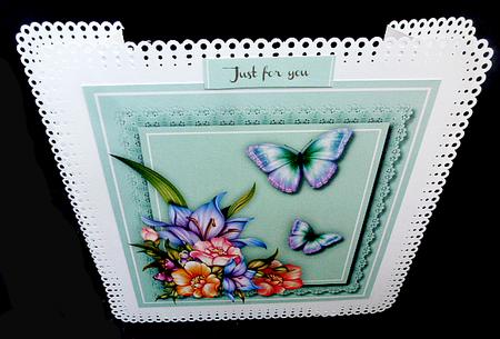 Lovely Mixed Flowers and Butterfly's  by Diane  Hitchcox