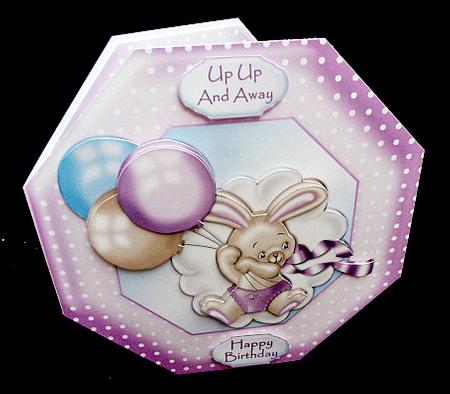 Up Up and Away Large Octagonal Card Kit by Diane  Hitchcox