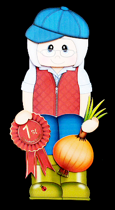 3D on the Shelf Card Kit - Village Show Onion Prize Monica by Diane  Hitchcox
