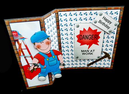 Fb Man at Work by Diane  Hitchcox