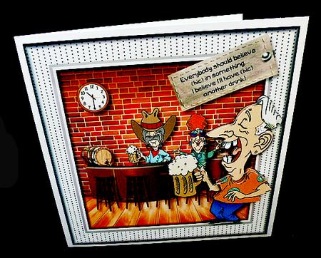 (hic) Another Drink Card Topper by Diane  Hitchcox