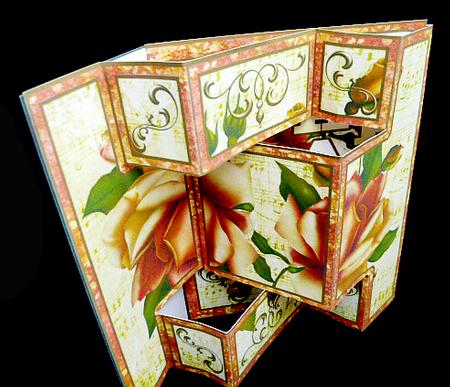 Shutter Surprise Card - Yellow Roses by Diane  Hitchcox