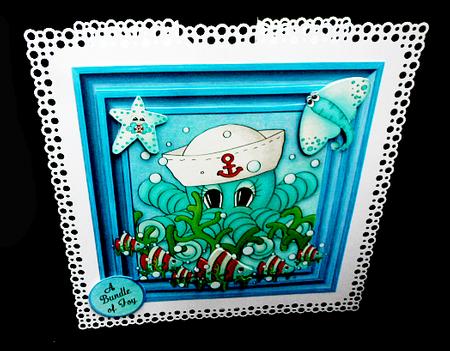 Welcome Baby Boy Triple Blue Frame Kit by Diane  Hitchcox