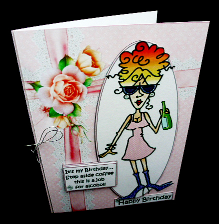 Rita Step Aside Coffee Quick Card by Diane  Hitchcox