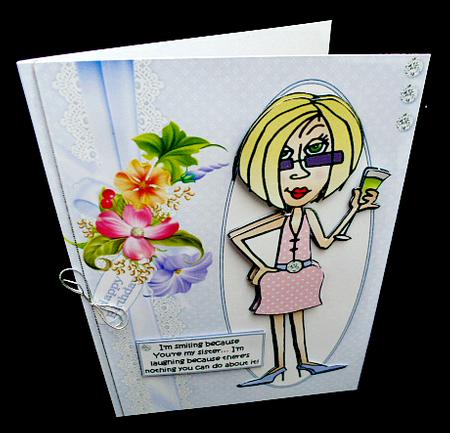 J.j Smiling for Her Sister by Diane  Hitchcox