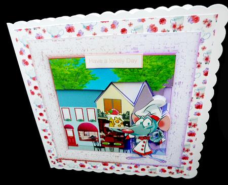 Some Cheesecake Just for You 7.5x7.5 Card by Diane  Hitchcox