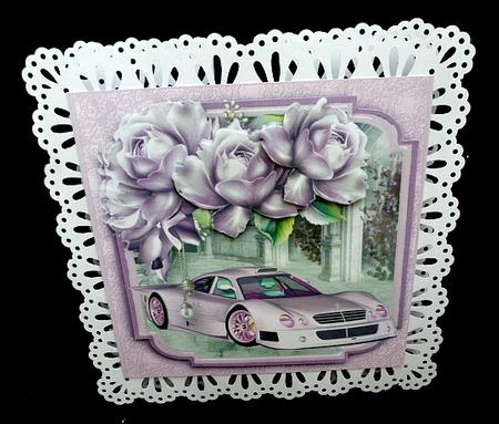 Girl Racer Decoupage Card Mini Kit by Diane  Hitchcox