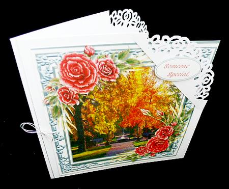 Lovely Roses and Scene  by Diane  Hitchcox