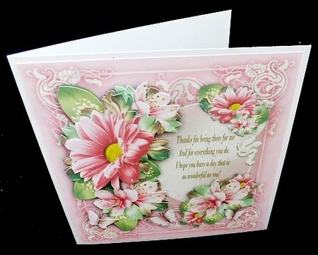 Pink Vintage Bouquet for All Occasion Mini Kit by Diane  Hitchcox