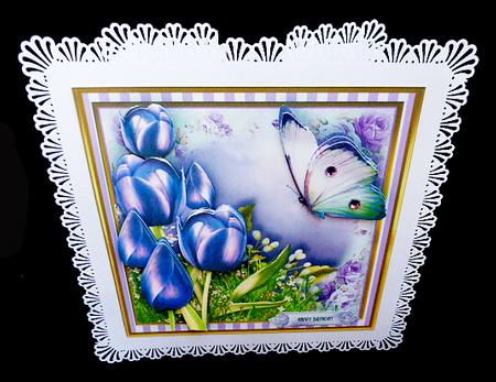 The Beautiful Tulips Card Front Kit by Diane  Hitchcox