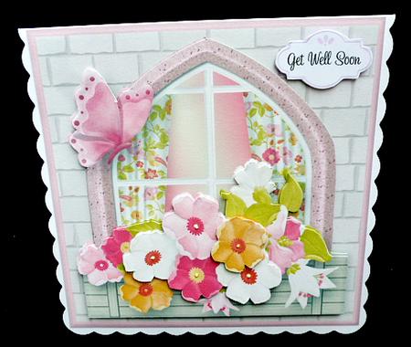 Meadow Flowers - Windowbox Card Mini Kit by Diane  Hitchcox