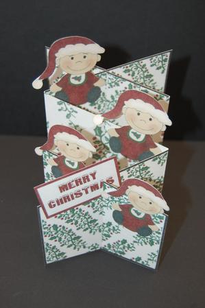 Baby Boy Christmas Cascade Card Kit by Diane Moore