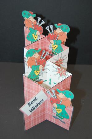 Scotsman with Bagpipes Cascade Card Kit by Diane Moore