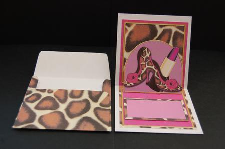 Giraffe Shoes for You Mini 3D Pop-up Card by Diane Moore