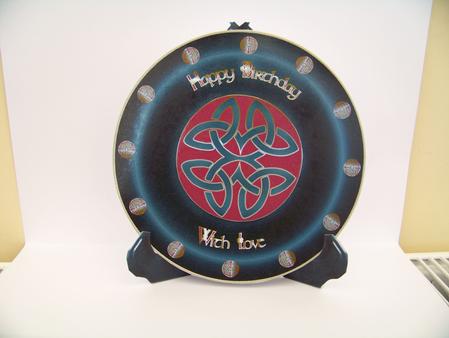 Celtic Plate Card & Stand by Diane Moore