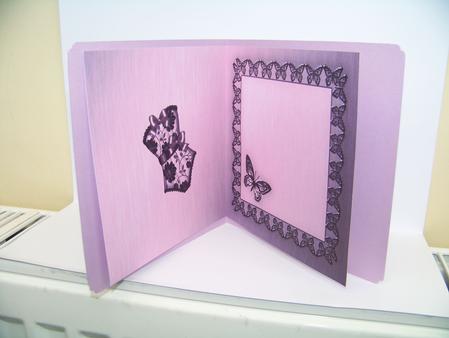 Elegant Boudoir Matching Insert Square Portrait by Diane Moore