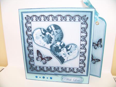 Elegant Romance Romantic Hearts Wavey Corner Stacker by Diane Moore