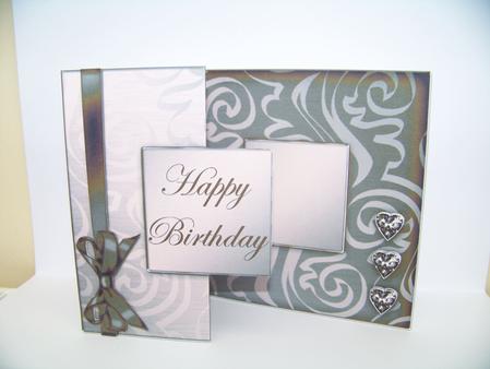 Elegant Flourish Fold Back Card by Diane Moore