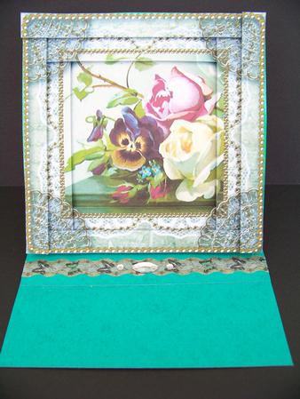Floral Collection Spiral Edge Stacker Card Front by Diane Moore