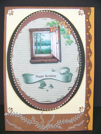 Rustic View Card Topper by Diane Moore