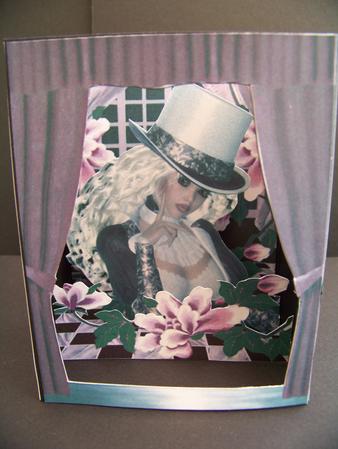 Pink Belle Theatre Card by Diane Moore