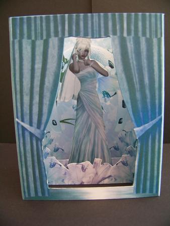 Blonde Wedding Belle Theatre Card by Diane Moore