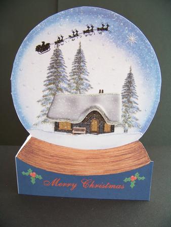 Christmas Ball Shaped Card by Diane Moore