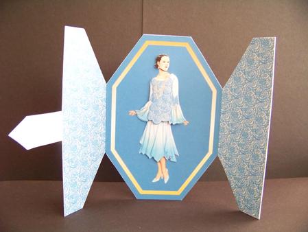 1920s Lady Octagonal Gate Fold by Diane Moore