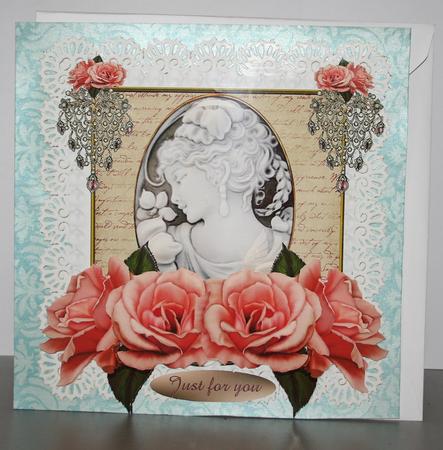 Vintage Cameo Elegant Beauty by Diane Sixsmith