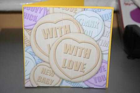 With Love Sweet Heart Side Stacker Topper by Diane Sixsmith