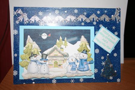 Let It Snow Christmas Background 1 by Diane Sixsmith