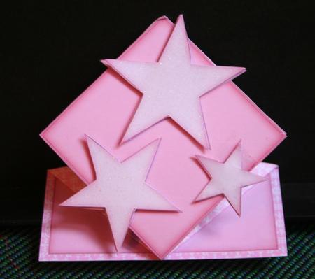 Pretty Pink Star Card by Diane Sixsmith