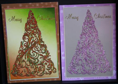 Elegant Christmas Toppers/card Fronts by Diane Sixsmith