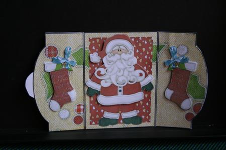 Santa Stocking Mini Gatefold by Diane Sixsmith