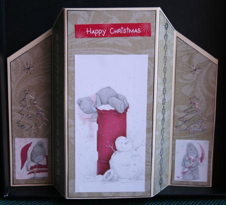 Coffee Swirls Theatre Card Base by Diane Sixsmith