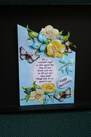 Over the Edge Anniversary Flowers by Diane Sixsmith