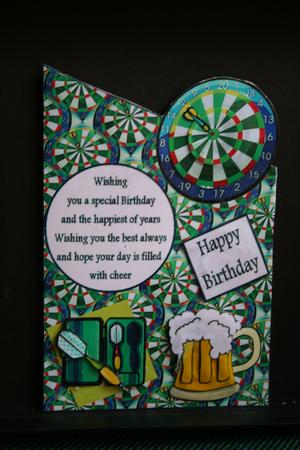Over the Edge Darts and Beer by Diane Sixsmith