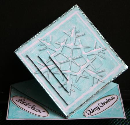 Snowflake Diamond Top Card by Diane Sixsmith