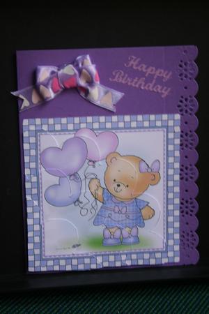 Rosie's Balloons Shell Edged Corner Side Stacker by Diane Sixsmith