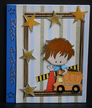 Little Boy & His Dumper Truck by Diane Sixsmith