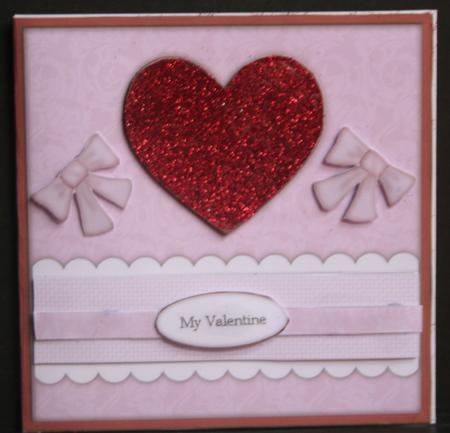 Large Heart Cut and Fold Card by Diane Sixsmith