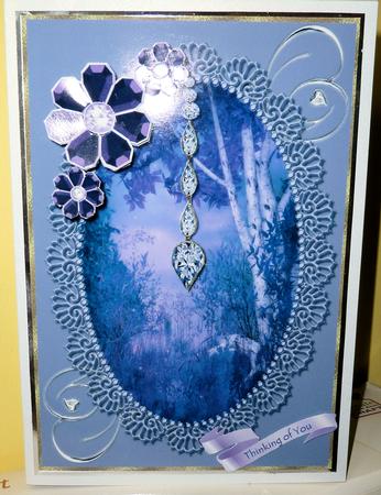 Forest Fantasy Card Topper by Diane Tune