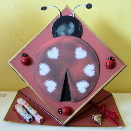 Ladybird Pop Up Spring Card by Diane Tune