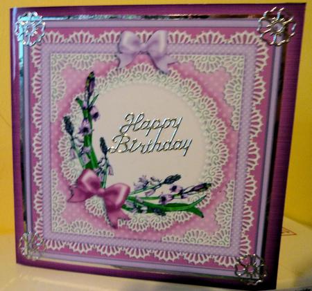 Bluebells Cut and Fold Quick Card by Diane Tune